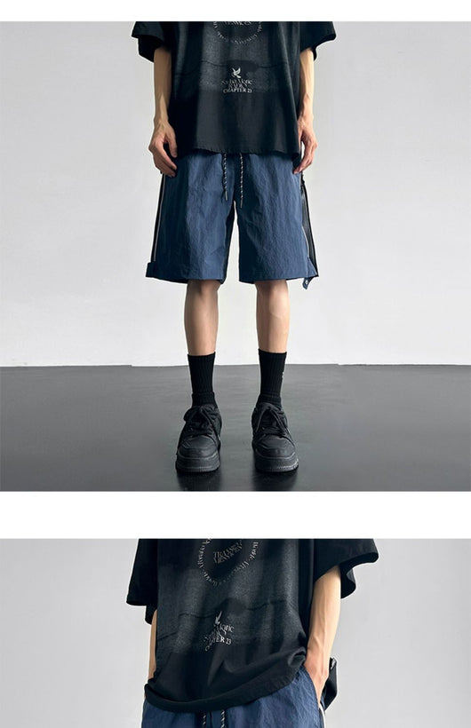 Pantalones Cortos Cargo Impermeables Hombre Ajuste Relajado - Image 9