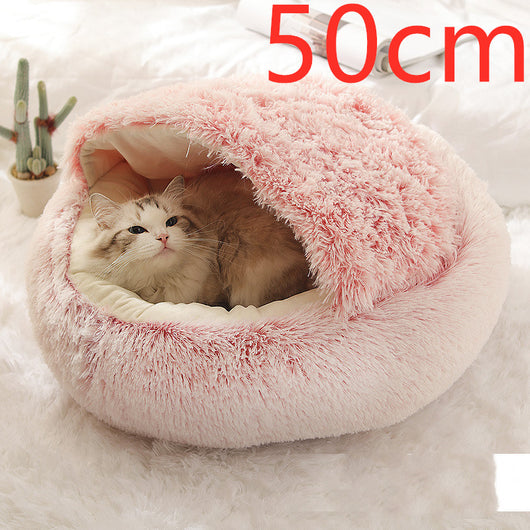 Cama 2 en 1 para Perros y Gatos - Cama Cálida de Felpa Suave Tipo Casa - Image 77