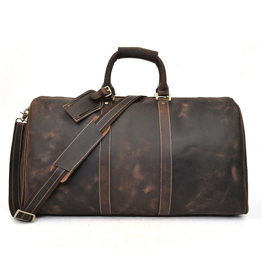 Bolsa Mensajera de Cuero Genuino Estilo Retro con Gran Capacidad para Hombre - Image 43