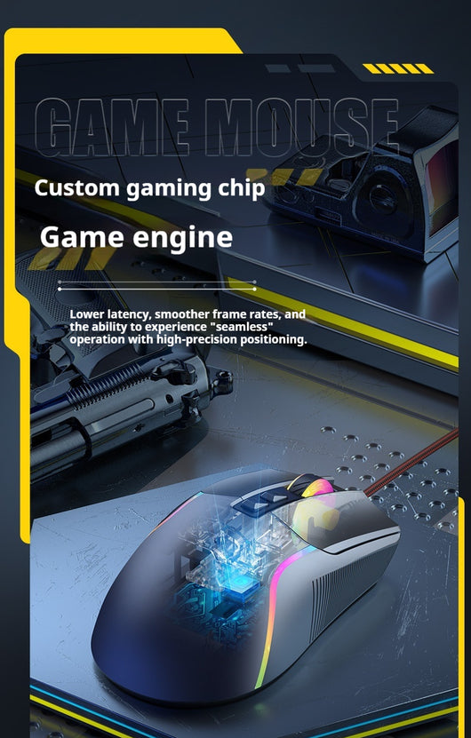 Ratón Gaming Profesional Alámbrico Universal - Image 13
