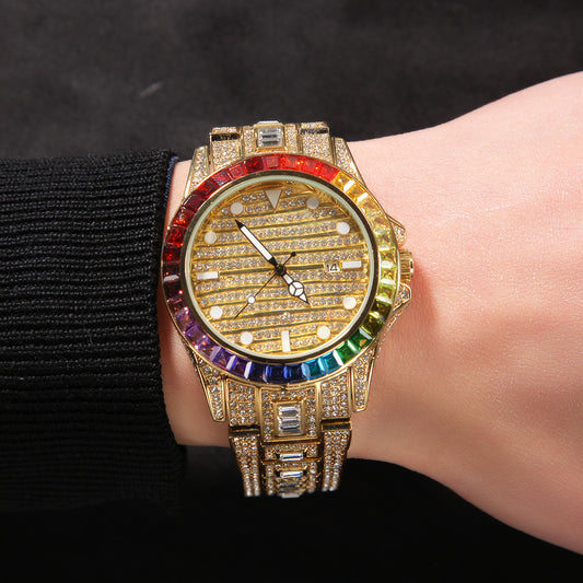 Reloj de Cuarzo Mariposa Diamante con Doble Botón - Image 2
