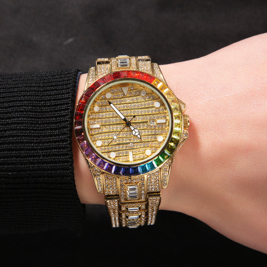 Reloj de Cuarzo Mariposa Diamante con Doble Botón - Image 2
