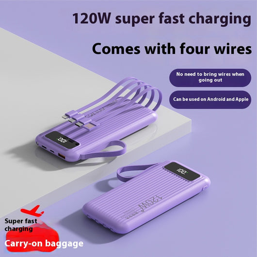 Batería Portátil de Carga Ultrarrápida 20000 mAh con Pantalla Digital
