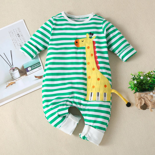 Pijama Enterizo Navideño para Bebé y Niños con Diseño de Reno