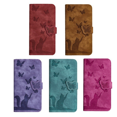 Funda de Cuero para Celular con Mariposa en Relieve - Image 30