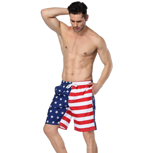 Pantalones de Playa Asimétricos Estampados con Diseño Moderno - Image 9