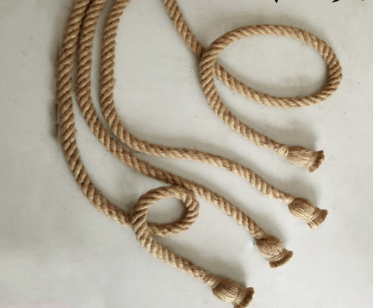 Lámpara Colgante Artesanal de Cuerda de Cáñamo Retro DIY - Image 3