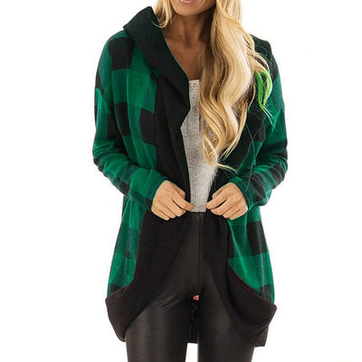 Cardigan Suelto con Capucha de Terciopelo para Otoño e Invierno - Image 5