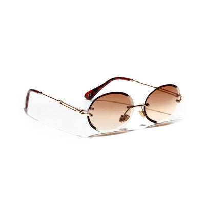 Gafas Ovaladas de Cristal sin Marco para Mujer - Image 4