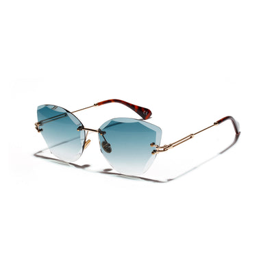 Gafas de Sol Retro Cat Eye para Mujer con Corte Diamante - Image 3