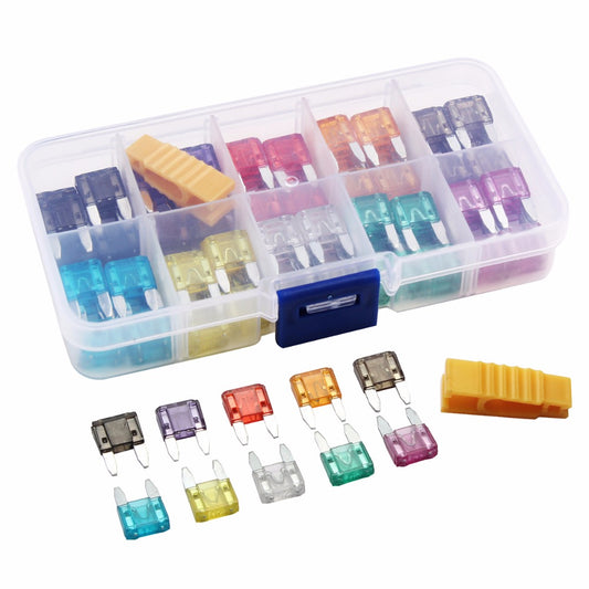 Kit de 120 Fusibles para Automóvil - Protección Eléctrica Completa
