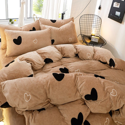 Juego de Sábanas de Franela 4 Piezas - Funda Nórdica, Sábana Bajera y Fundas de Almohada - Image 31