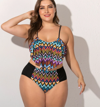 Traje de Baño Rayas Diamante Bicolor - Image 7