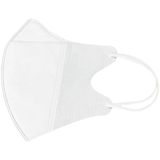 Black 3D three-dimensional disposable protective mask with ear loops, shown flat with dimensions 18cm x 13.5cm.