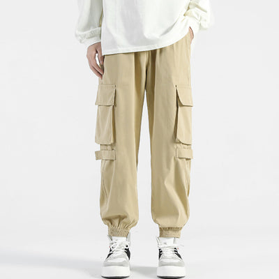 Pantalones Cargo Holgados con Bolsillos y Puños Ajustables - Image 10