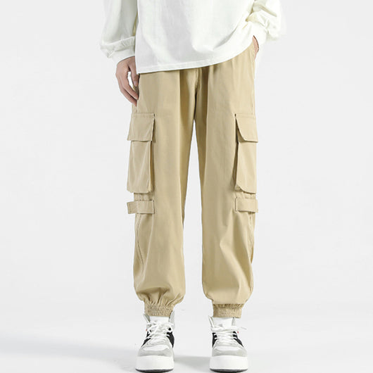 Pantalones Cargo Holgados con Bolsillos y Puños Ajustables - Image 10