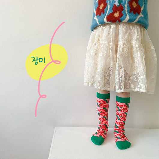 Calcetines Infantiles a Rayas con Diseño Graffiti - Image 11