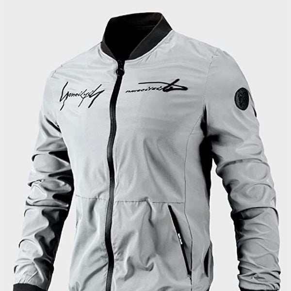 Chaqueta Vintage con Estampado para Hombre