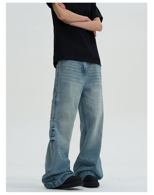 Jeans Lavados Rectos Oversize de Pierna Ancha - Image 14