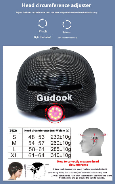 Casco de Ciclismo con Luz de Advertencia Integrada Duck Tongue - Image 32