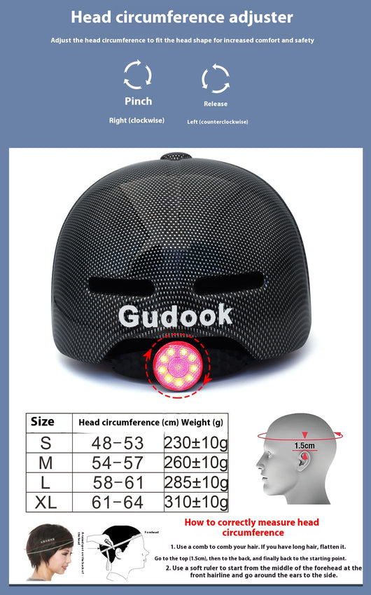 Casco de Ciclismo con Luz de Advertencia Integrada Duck Tongue - Image 32