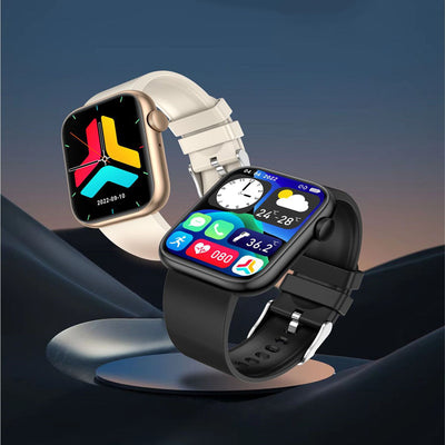 Reloj Inteligente QX7 con Monitor de Temperatura, Llamadas Bluetooth y SOS