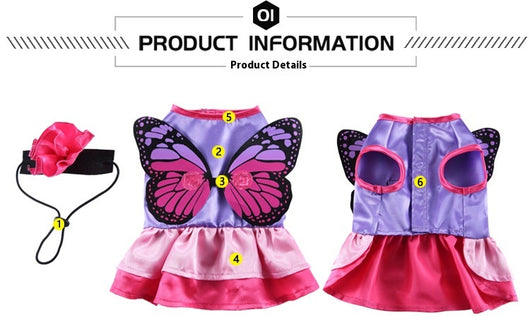Disfraz de Mariposa para Perros - Ropa Divertida para Fiestas y Festivales - Image 28