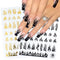 Calcomanías de Uñas Flame Series Oro, Plata y Bicolor