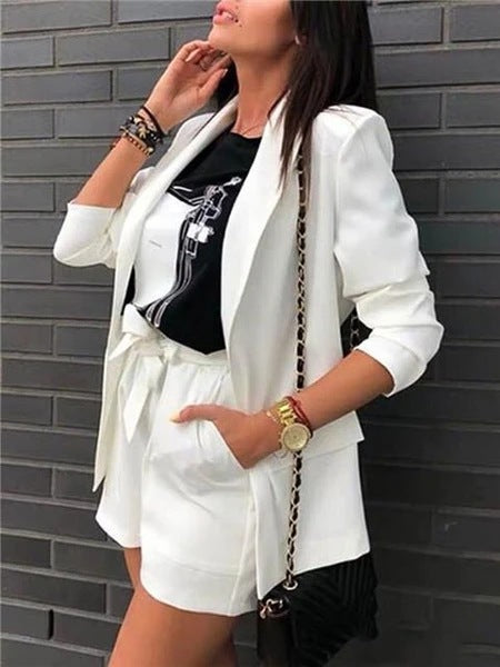 Cardigan Casual de Solapa para Mujer - Temperament