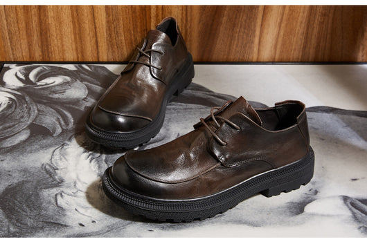 Zapatos Casuales de Cuero para Hombre - Estilo Retro Británico Transpirables - Image 12