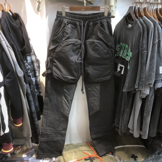 Pantalones Cargo Hip Hop Holgados con Múltiples Bolsillos - Image 8