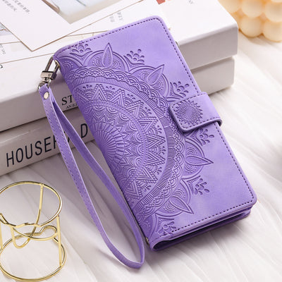 Funda Cartera Teléfono Cuero Grabado - Organizador de Tarjetas con Cierre - Image 21