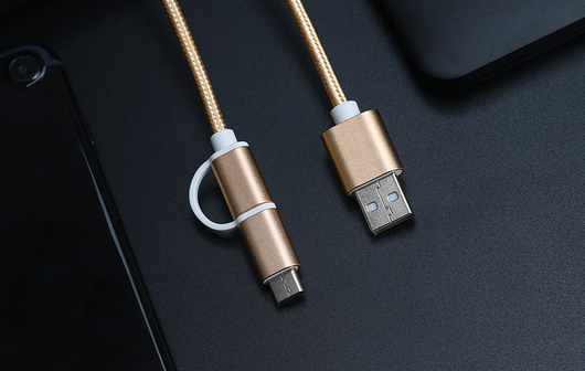 Cable Cargador Rápido 2 en 1 USB Type-C y Micro USB 100cm 2A para Huawei Mate y Honor - Image 4