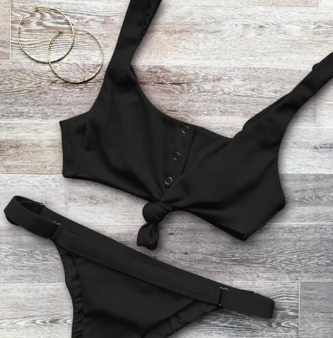 Traje de Baño Mujer Espalda Descubierta - Diseño Liso - Image 3