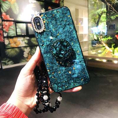 Funda para iPhone con Diseño de Mármol y Cristales Brillantes - Image 8