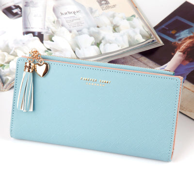 Cartera Larga para Mujer con Borlas - Estilo Estudiante - Image 6