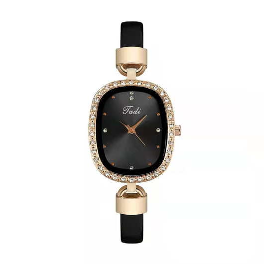 Reloj de Pulsera para Mujer con Brazalete de Diamantes - Conjunto de 2 Piezas - Image 6