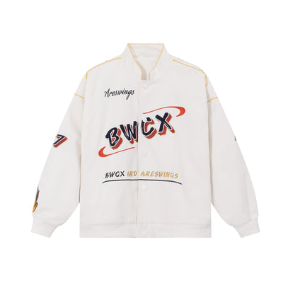 Chaqueta de Motociclista Bordada Unisex - Estilo American Street para Primavera y Verano - Image 2