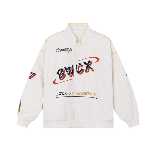 Chaqueta de Motociclista Bordada Unisex - Estilo American Street para Primavera y Verano - Image 2