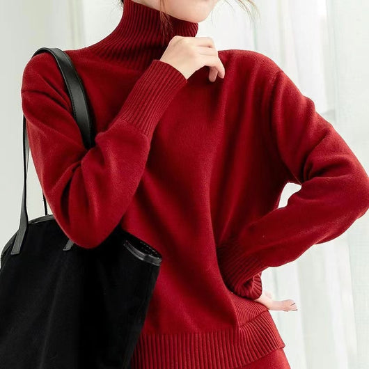 Falda de Lana Suelta Dos Piezas - Image 5