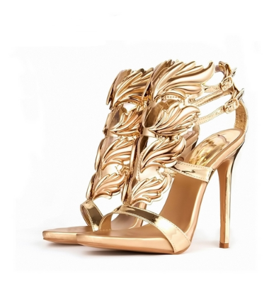 Sandalias Romanas de Verano con Alas y Strass Multicolor - Image 5