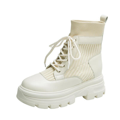 Botas Martin Cortas Transpirables Antideslizantes Estilo Británico para Mujer - Image 5