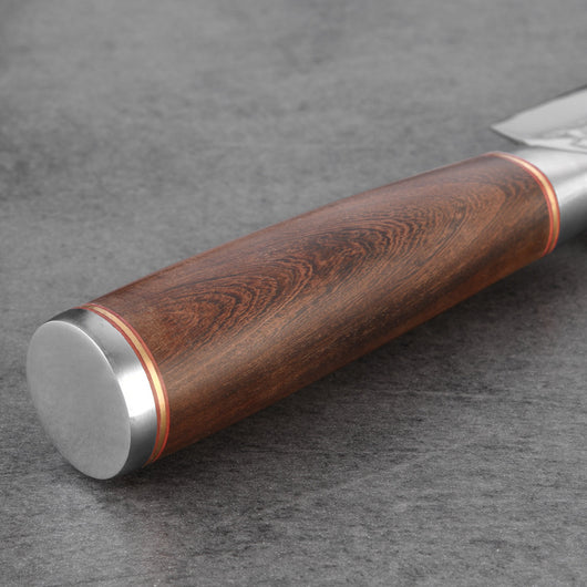 Cuchillo de Chef Damasco 8 Pulgadas - Acero Inoxidable 7Cr17 con Mango de Madera - Image 8