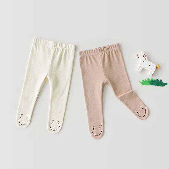 Leggings de Algodón con Caritas Sonrientes
