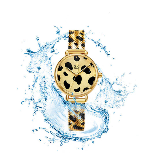 Reloj de Mujer con Correa de Malla y Movimiento de Cuarzo - Image 4
