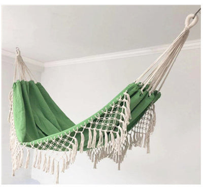 Hamaca Doble de Lona Grande con Flecos - Image 8