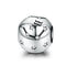 Vintage 925 Sterling Silver Plated Aquarius Star Sign Zodiac Beads Charms fit Bracelets Aquarius