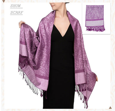 Elegante Chal Ligero de Lujo - Envolvente de Imitación Cashmere para Mujer - Image 82