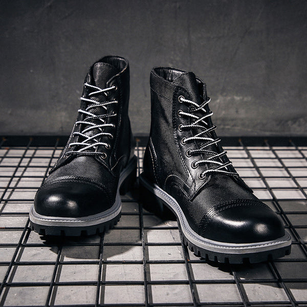 Botas Desert de Cuero Vintage con Peto