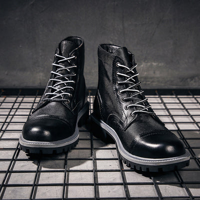 Botas Desert de Cuero Vintage con Peto - Image 2